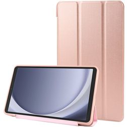 Mobigear Tri-Fold Gel Samsung Galaxy Tab A9 (2023) Hülle TPU,Kunstleder Klapphülle - Roségold