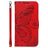 Mobigear Butterfly Samsung Galaxy S25 Ultra Hülle Klapphülle Geldbörse - Rot