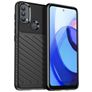 Mobigear Groove Motorola Moto E30 Hülle Flexibles TPU Backcover - Schwarz