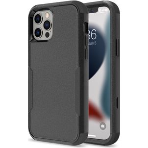 Mobigear Ultra Tough iPhone 14 Pro Max Hülle Hardcase Backcover Stoßfest - Schwarz