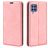 Mobigear Retro Slim Samsung Galaxy M22 Hülle Klapphülle Geldbörse - Pink