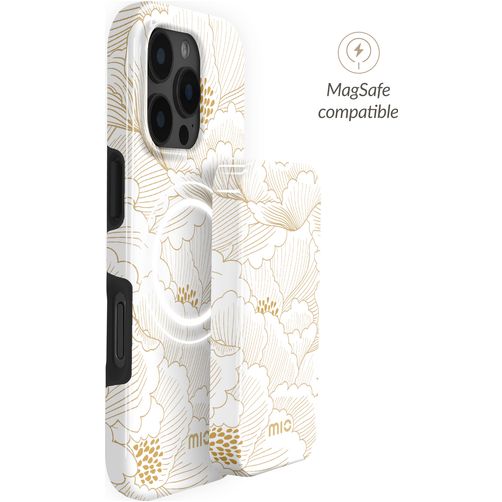 MIO Powerbank 5.000 mAh 15W - MagSafe Kompatibel - White Roses