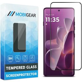 Mobigear Premium Motorola Edge 60 Pro Panzerglas Gehärtetes Glas Displayschutz - Hüllenfreundlich - Schwarz