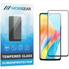 Mobigear Premium OPPO A58 4G Panzerglas Gehärtetes Glas Displayschutz - Hüllenfreundlich - Schwarz