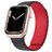 Mobigear Loop Mag Silikon Apple Watch Armband Magnetverschluss - 42/41/40/38 mm - Schwarz / Rot