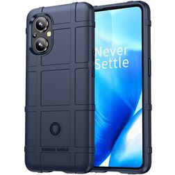 Mobigear Rugged Shield OPPO Reno 7 Lite Hülle Flexibles TPU Backcover Stoßfest - Blau