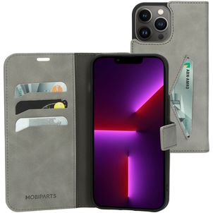 Mobiparts Classic Wallet iPhone 13 Pro Max Hülle Klapphülle Geldbörse - Granite Grey