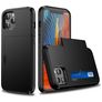 Mobigear Rugged Credit Card Case Black Apple iPhone 12 / 12 Pro