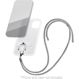 My Style Lanyard Universal-Handykette einstellbar - Grau
