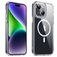 Valenta Trend iPhone 15 MagSafe Hülle Hardcase Backcover - Transparent / Weiß