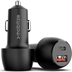 Mobilize Dual USB / USB-C Auto Ladegerät Power Delivery 48W - Schwarz