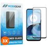 Mobigear Premium Motorola Moto G14 Panzerglas Gehärtetes Glas Displayschutz - Hüllenfreundlich - Schwarz (3er Pack)