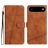 Mobigear Stitch iPhone Air Hülle Klapphülle Geldbörse - Braun