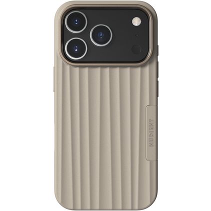 Nudient Bold iPhone 17 Pro MagSafe Hülle Hardcase Backcover - Linen Beige