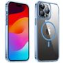 Valenta Trend iPhone 15 Pro MagSafe Hülle Hardcase Backcover - Transparent / Blau