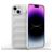 Mobigear Bumpy iPhone 15 Plus Hülle Flexibles TPU Backcover - Weiß