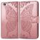 Mobigear Butterfly iPhone SE (2020) Hülle Klapphülle Geldbörse - Roségold