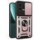 Mobigear Armor Ring Cam Slide Xiaomi 13 Hülle Hardcase Backcover Stoßfest mit Ringhalter und Kamera Slider - Roségold