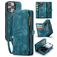 Caseme 008 iPhone 16 Pro Hülle Abnehmbare 2in1 Klapphülle Geldbörse - Blau