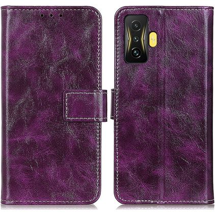 Mobigear Basic POCO F4 GT Hülle Klapphülle Geldbörse - Lila
