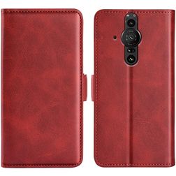 Mobigear Slim Magnet Sony Xperia Pro-I Klapphülle Portemonnaie - Rot