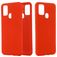 Mobigear Rubber Touch Samsung Galaxy M51 Silikon Backcover - Rot