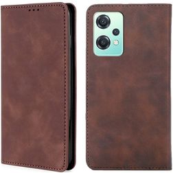 Mobigear Retro Slim Realme 9 5G Hülle Klapphülle Geldbörse - Braun