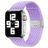 Mobigear Braided Nylon Apple Watch Armband Klappschließe - 49/46/45/44 mm - Lila