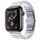 Mobigear Madrid Edelstahl Apple Watch Armband Faltschließe - 42/41/40/38 mm - Silber