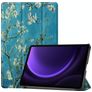 Mobigear Tri-Fold Samsung Galaxy Tab S9 FE Hülle Klapphülle - Almond Blossoms