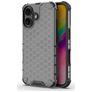 Mobigear Honeycomb iPhone 16 Hülle Hardcase Backcover Stoßfest - Schwarz
