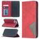 Mobigear Rhombus Slim iPhone 12 Pro Hülle Klapphülle - Rot