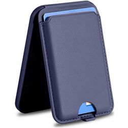 Mobigear Wallet Stand Kartenhalter - 3 Karten - MagSafe-kompatibel - Blau
