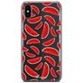 Mobigear Design iPhone XS Max Hülle Flexibles TPU Backcover - Wassermelone