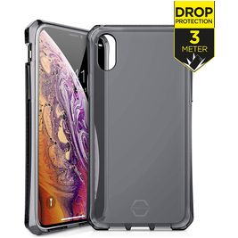 ITSkins SpectrumClear iPhone X Hülle Flexibles TPU Backcover Stoßfest - Schwarz