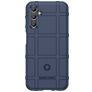 Mobigear Rugged Shield Samsung Galaxy A24 Hülle Flexibles TPU Backcover Stoßfest - Blau