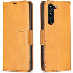 Mobigear Excellent Samsung Galaxy S25 Plus Hülle Klapphülle Geldbörse - Cognac