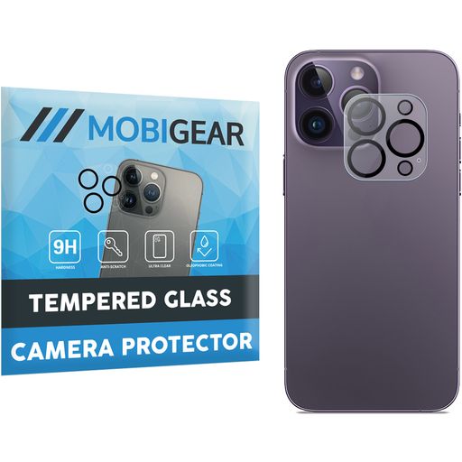 Mobigear iPhone 15 Pro Panzerglas Gehärtetes Glas Kameralinsen Schutz - Hüllenfreundlich