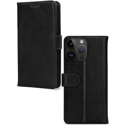 Mobilize Premium Gelly Wallet iPhone 14 Pro Hülle Klapphülle Geldbörse - Schwarz
