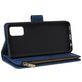 Mobigear Zipper Samsung Galaxy A41 Hülle Klapphülle Geldbörse - Blau
