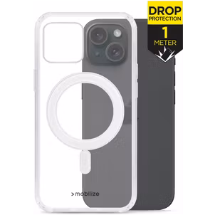 Mobilize Naked Protection Durchsichtig iPhone 15 MagSafe Hülle Hardcase Backcover Stoßfest - Transparent