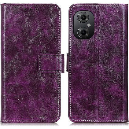 Mobigear Basic POCO M5 Hülle Klapphülle Geldbörse - Lila