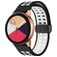 Mobigear Sport Plus Mag Silikon Smartwatch Armband Magnetverschluss - 22 mm - Schwarz / Weiß