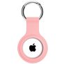 Xccess Keychain Apple AirTag Hülle Flexibles Silikon Schlüsselanhänger - Pink
