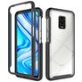 Mobigear Two-Layer Xiaomi Redmi Note 9S Hülle Hardcase Backcover Stoßfest - Schwarz