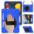 Mobigear SureGrip XGuard iPad 8 (2020) Hülle Kunststoff,Silikon Backcover + Stifthalter + Schulterträger + Ständer - Blau