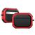 Mobigear Slim Armor Apple AirPods Pro 2 Stoßfeste Hardcase Hülle - Schwarz / Rot