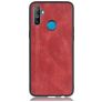 Mobigear Stitch Realme C3 Hülle Backcover - Rot