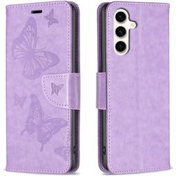 Mobigear Butterfly Samsung Galaxy S23 FE Klapphülle Portemonnaie - Lila