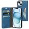 Mobiparts Classic Wallet iPhone 15 Hülle Klapphülle Geldbörse - Steel Blue